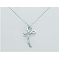 Necklace Miluna Woman in White Gold Diamante CLD3806